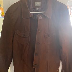 Brown Genuine leather jacket
